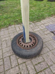 Springstøtte klar til maling